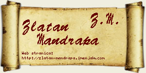 Zlatan Mandrapa vizit kartica